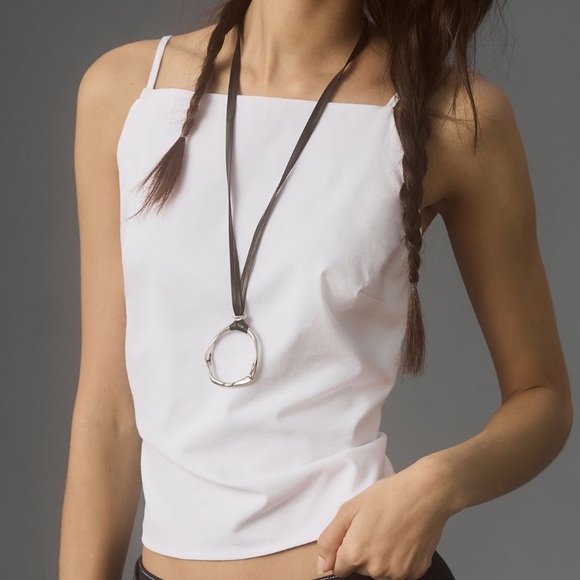 Anthropologie Open Back Apron Tank Top Size XLarge New with tags in bag - Picture 1 of 7